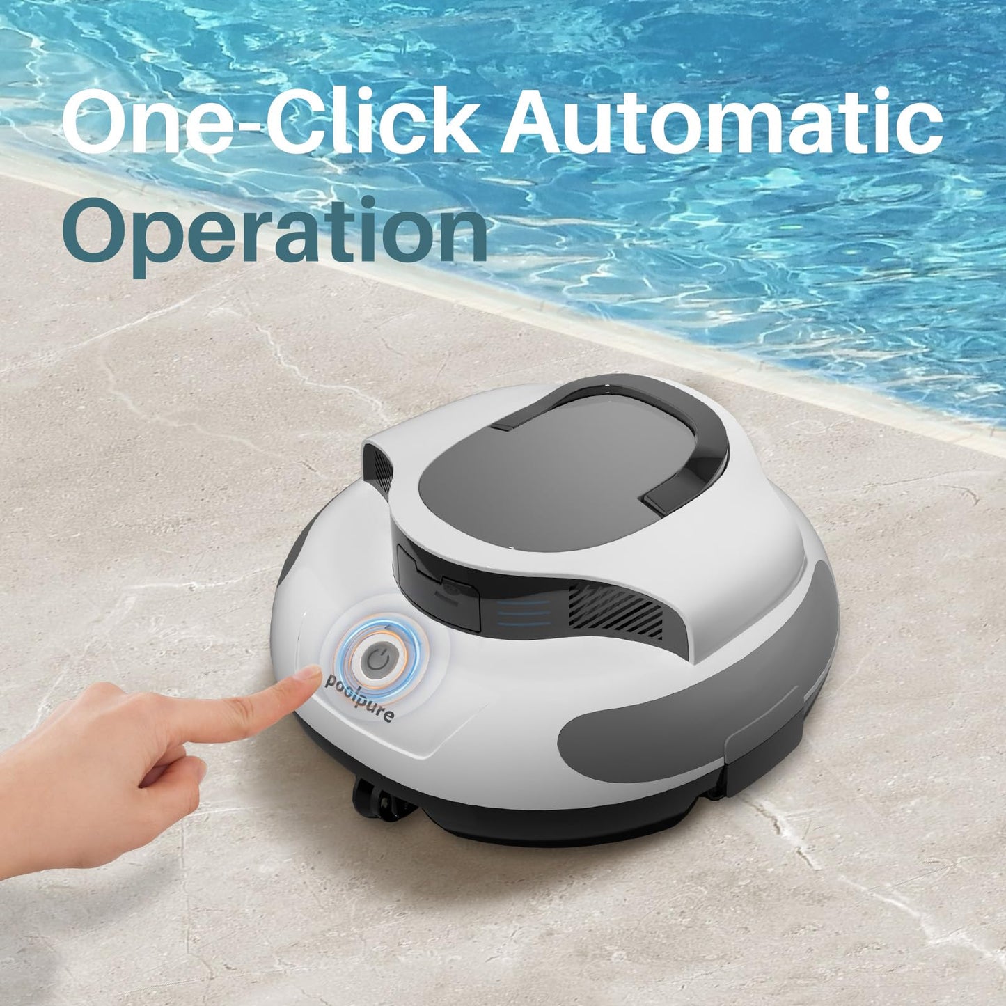 【Super Waterproof】 AquaGuard SE Cordless Robot Pool Cleaner with Dual Driver Motor Automatic Parking Ideal for Ground Pools up to 40 Feet Run Time 120 Minutes, Ultra Durable and Efficient