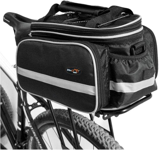 Disconano® Waterproof Multi Function Excursion Cycling Bicycle Bike Rear Seat Trunk Bag Carrying Luggage Package Rack Panniers with Rainproof Cover