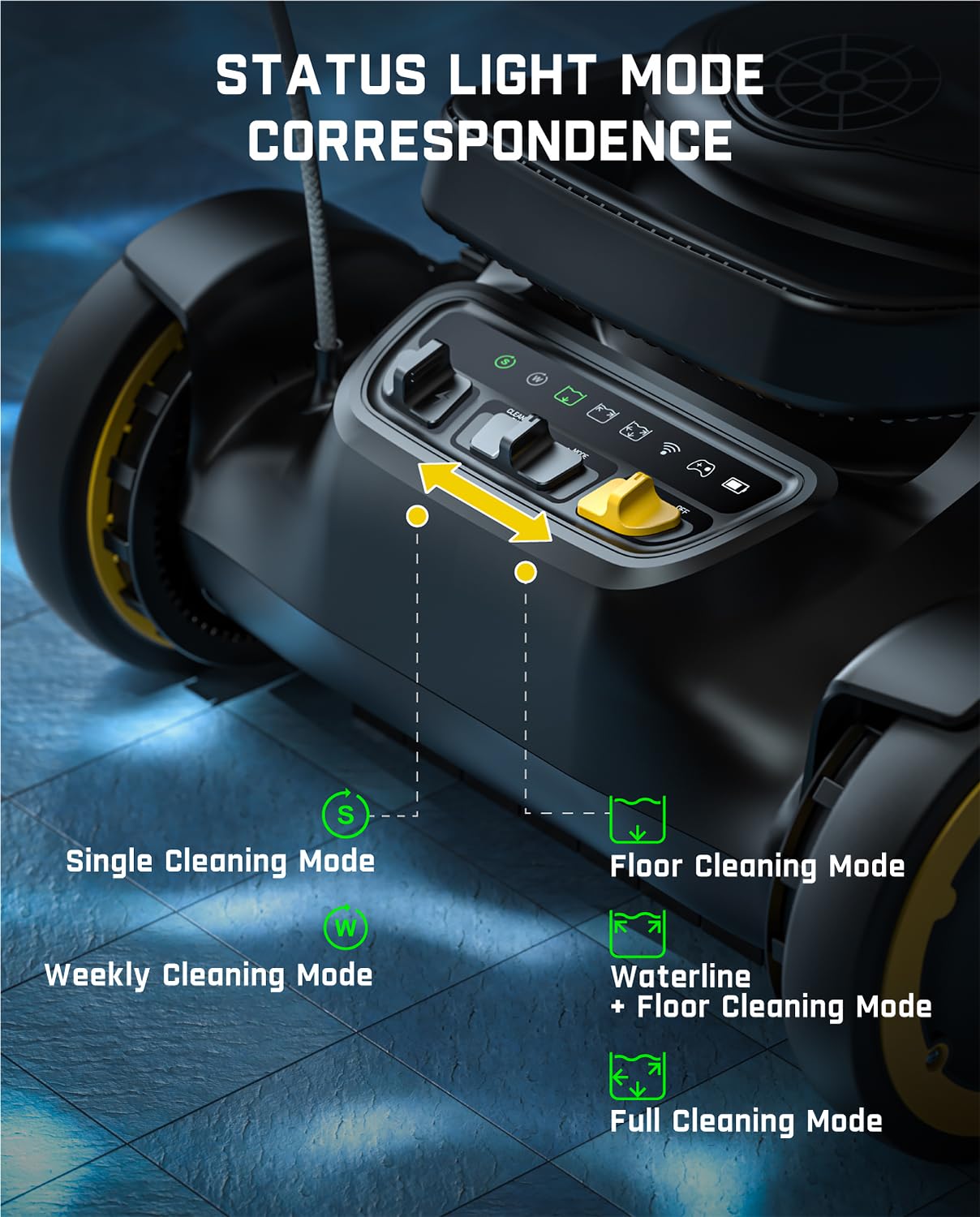 Fanttik Aero X Horizontal Waterline Cleaning, 4X Efficiency, 6H Working Time Cordless Robotic Pool Vacuum Cleaner, Clean Waterline, Wall, Floor, up to 5382 sq.ft, APP & Remote Control