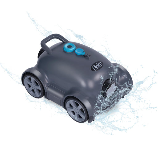 Hinice Cordless Robotic Pool Cleaner,Automatic Pool Vacuum Robot for In-Ground/Above Ground Pools,150 Min Runtime, IPX8 Waterproof, 2200 Sq Ft Coverage (Dark Grey)