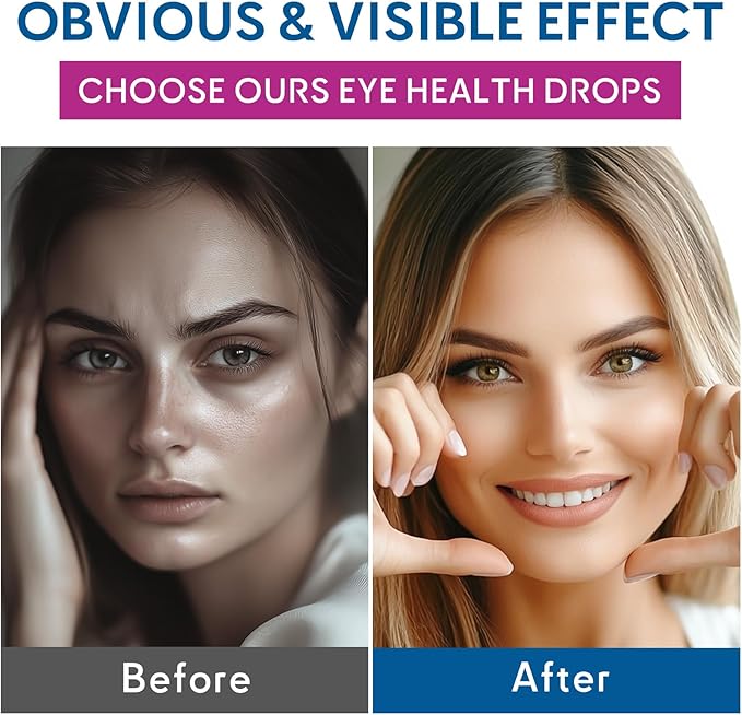 IHW 60ml Eyebright Herb Drops for Eye Health, Eye Fatigue & Dry Eye Support Herbal Supplements W/Euphrasia officinalis Bilberry Goji Leaves Blueberry Extract, Organic Eye Drops for Sight Care