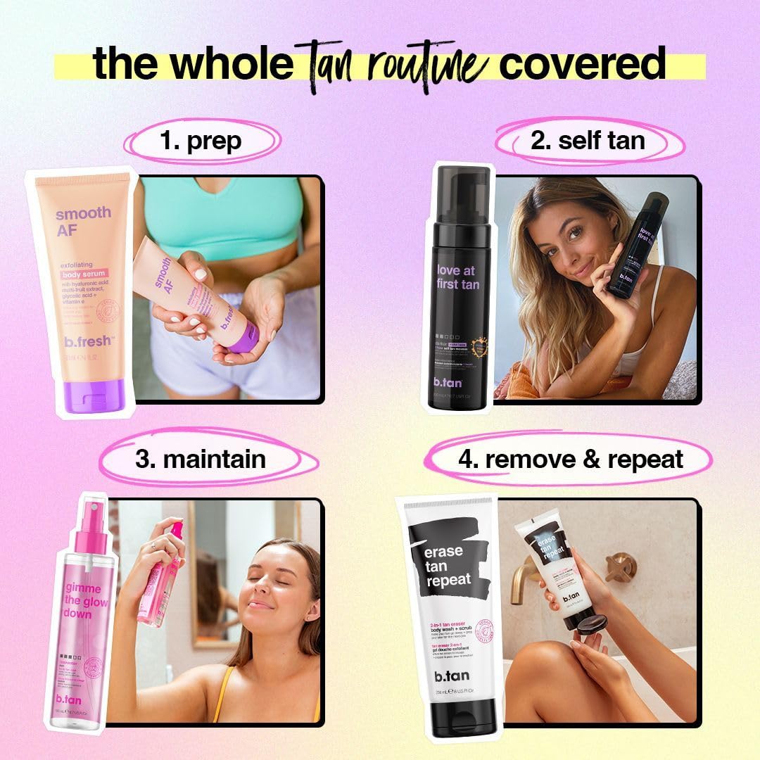 Clear Face Tan Mist Bundle – Gradual Bronzing Facial Tanner Spray | 6.7 Fl Oz, Pack of 2