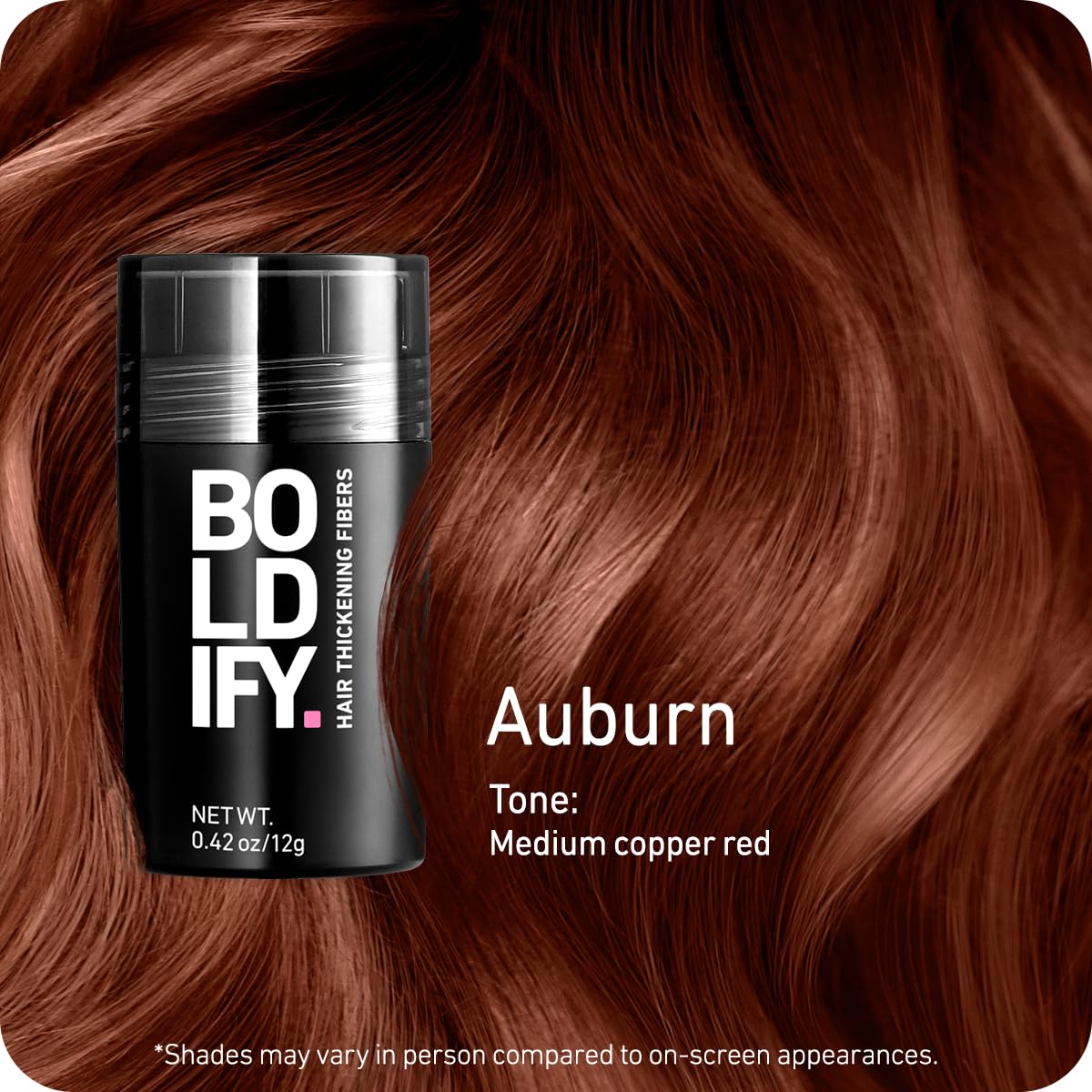 BOLDIFY Hair Fibers 12g | Dark Gray | Thinning Hair Solution for Men & Women