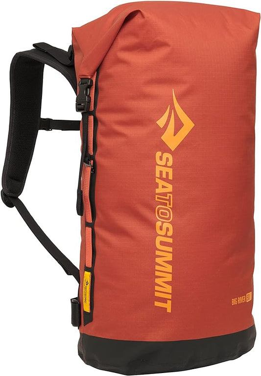 Sea to Summit Big River Dry Backpack with Adjustable Harness, 50 Liter, Picante Red