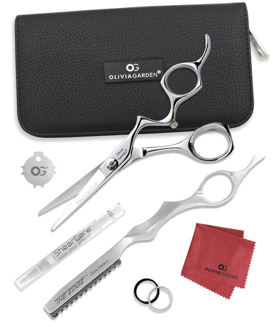 Olivia Garden PrecisionCut Professional Hairdressing Shears Intro Case Deal (5")
