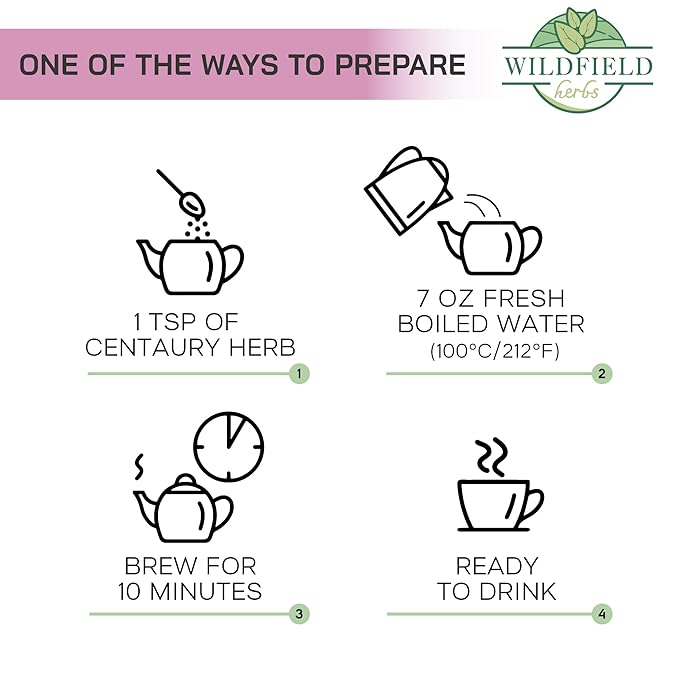 3 oz. Dried Centaury Herb Tea (Centaurium Erythraea L.) - 75g Centaurium Erythraea Herbal Tea Centauria Común