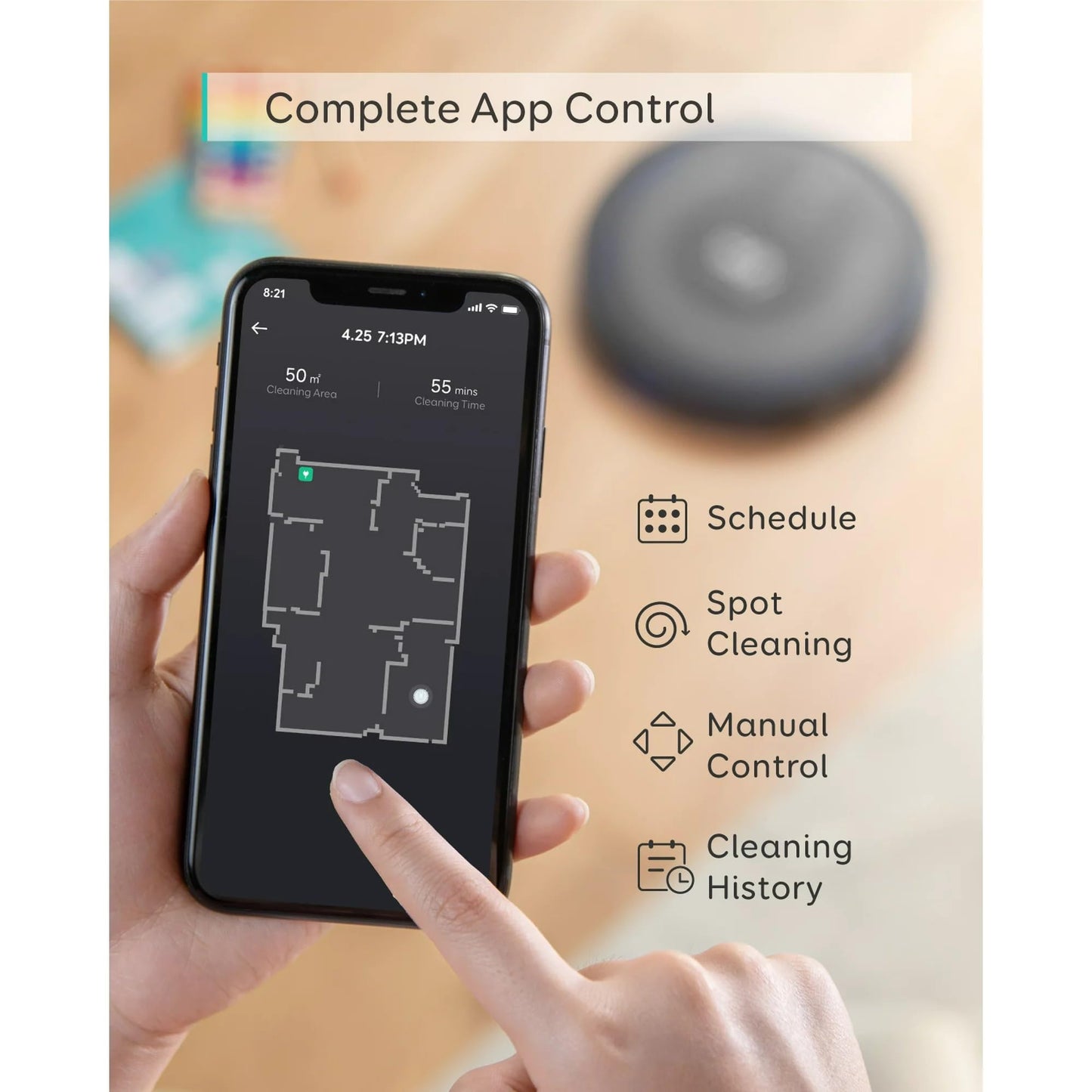 eufy Renewed RoboVac G30 Verge, Robot Vacuum with Home Mapping, 2000Pa Suction, Wi-Fi, Boundary Strips, for Carpets and Hard Floors (Renewed)