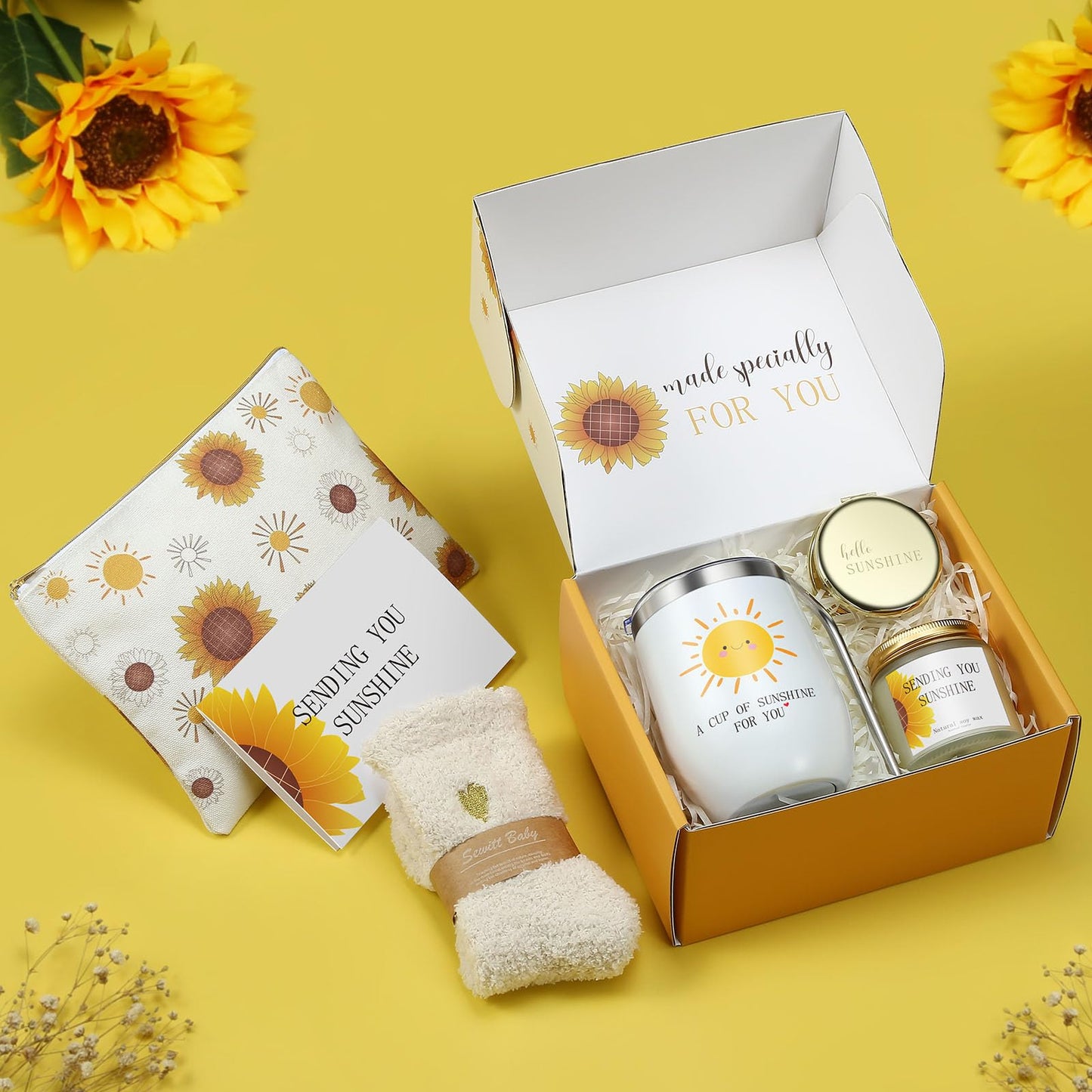 Birthday Gifts for Women, Friend, Mom, Sister, Wife, Her - Happy Birthday, Mothers Day Gifts for Woman - Get Well Soon Self Care Package Gift Basket Set