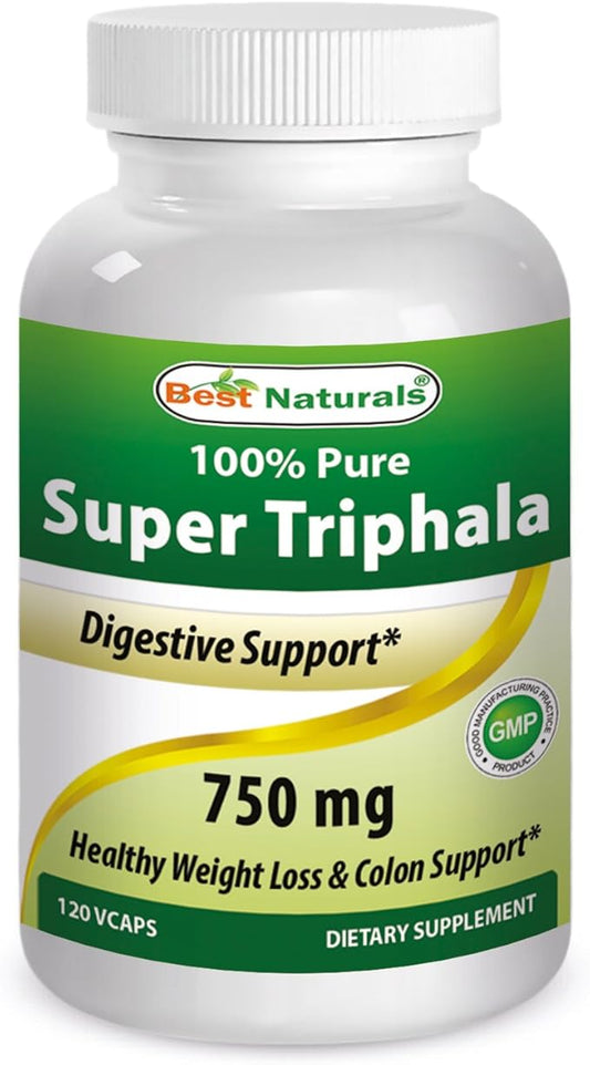 Best Naturals Triphala 750 mg 120 Vcaps