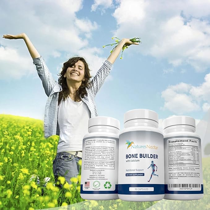 Bone Builder Joint Supplements for Women - Supports Bone Health, Strength & Growth - Organic Formula for Maximum Absorption & Enhanced Care - Feel New Life & Alive