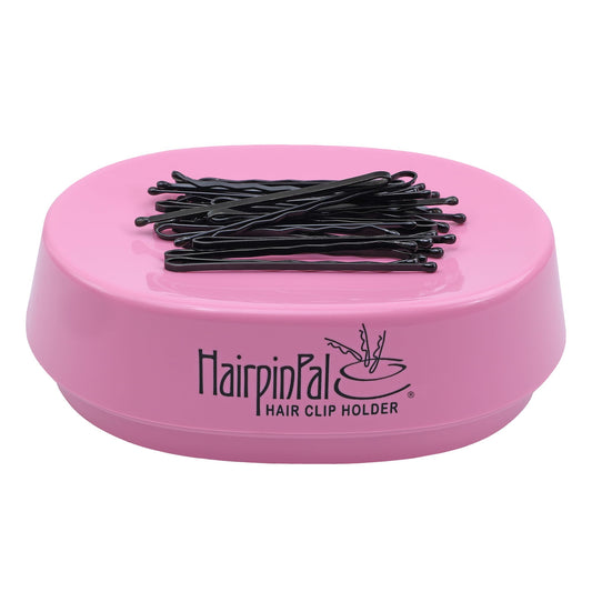 HairpinPal Magnetic Bobby Pin Holder - Easy Hair Clip and Pin Collector - Manage Hair Clips - Barrettes - Bobbi Pins - Keeps Rooms Tidy - Ideal for Travel - Raspberry Mauve - Made in the USA