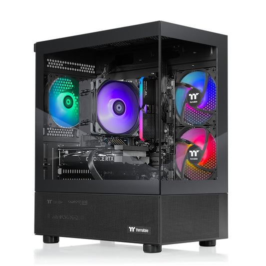 Thermaltake LCGS View i1460-170 Gaming Desktop (Intel Core™ i5-14400F, ToughRam 16GB DDR5 6000MT/s RGB Memory, NVIDIA GeForce® RTX 5060, 1TB NVMe M.2, WiFi, Windows 11) V17B-B760-560-LCS