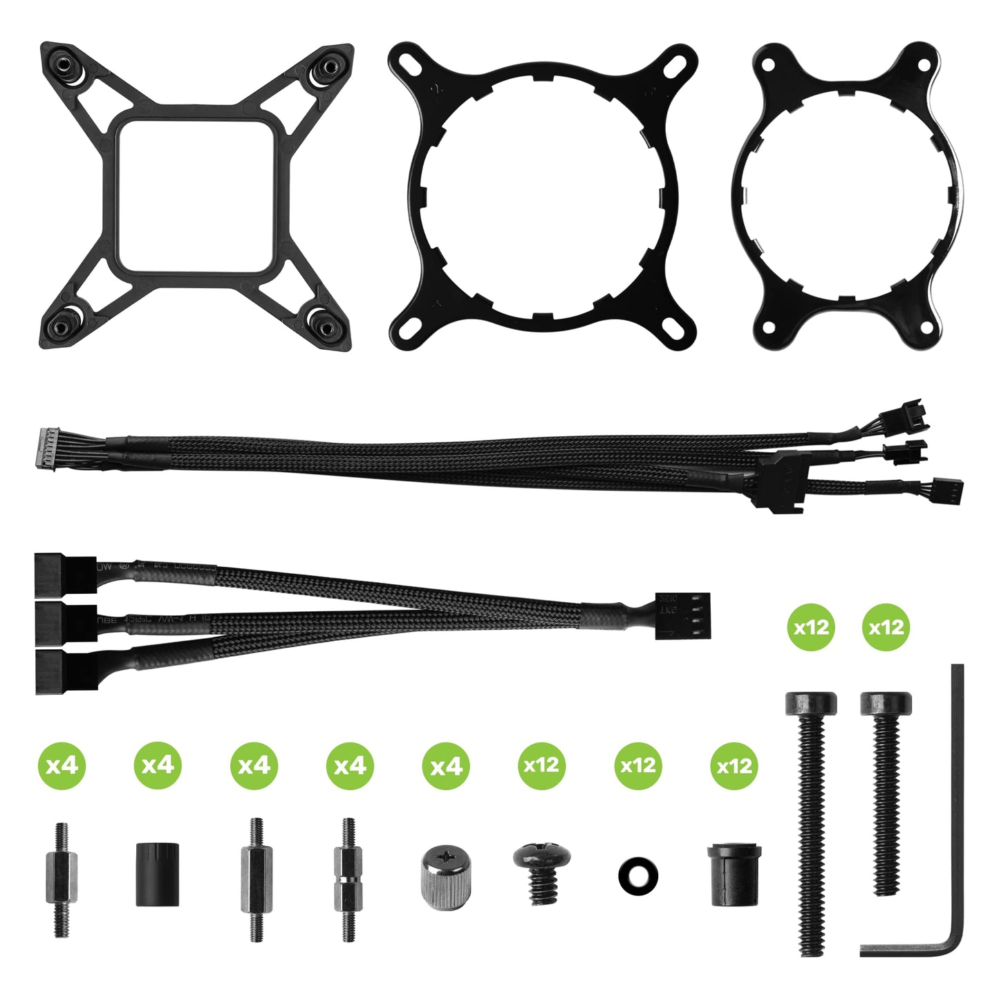 EVGA CLCx 360mm All-in-One LCD CPU Liquid Cooler, 3X 120mm PWM ARGB Fans, Intel, AMD, 5 YR Warranty, 400-HY-CX36-V1