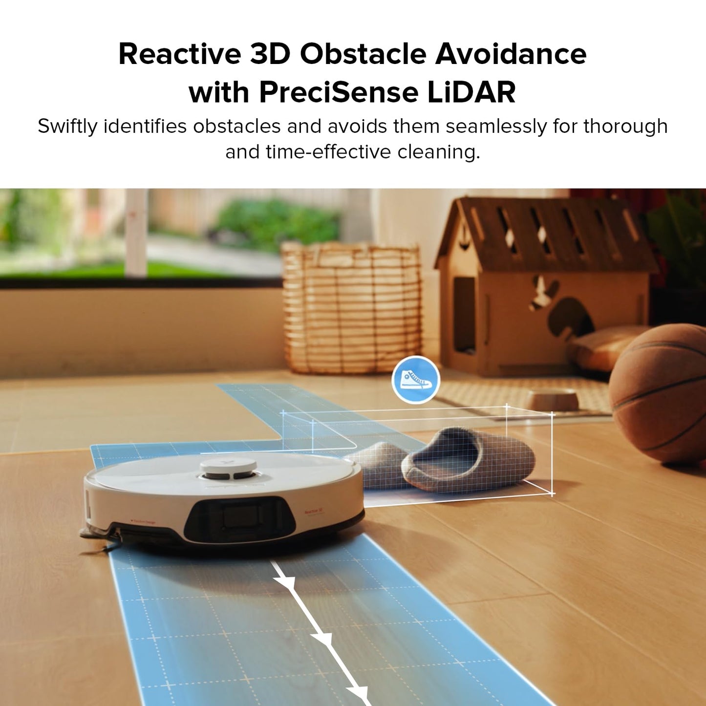 roborock S8 Max Ultra Robot Vacuum and Mop, All-in-One Dock, PreciSense LiDAR Navigation, Smart Dirt Detection, Self-Emptying, 8000Pa Suction for Various Floors, 20mm Auto Lifting for Carpet, White