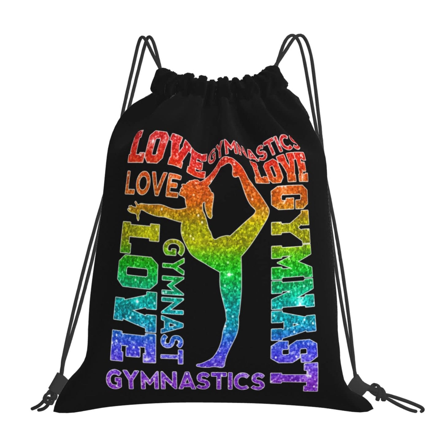 Braytow Gymnastics Drawstring Backpack Gym String Bag Drawstring Sackpack Sport For Womens Mens