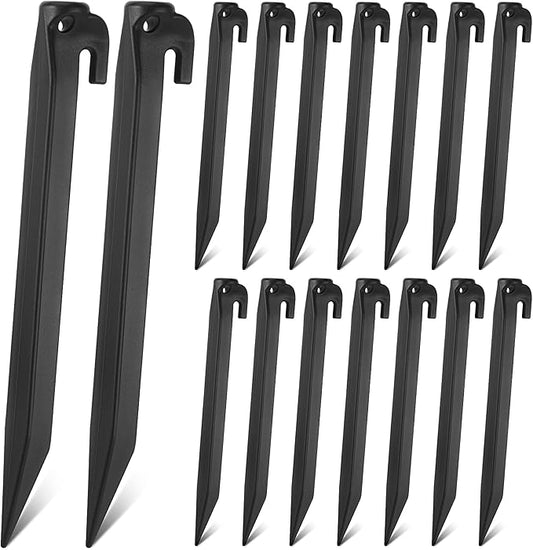 9 Inch Plastic Inflatable Stakes Yard Stakes Replacement Yard Inflatable Accessories for Inflatables Camping Tent Stakes Tent Pegs for Christmas Garden Home Decorations