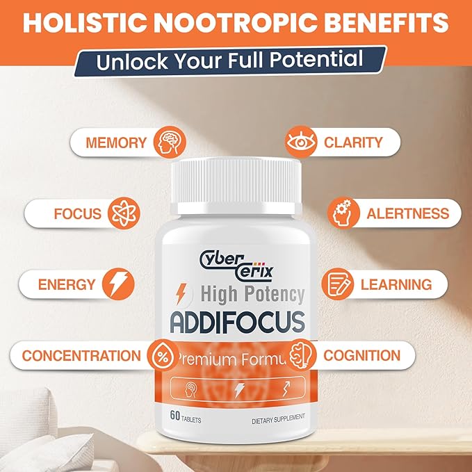 17-in-1 Brain Supplement for Memory and Focus - Nootropic Brain Supplement for Concentration, Clarity, Energy & Focus - Natural Caffeine Blend with Vitamins, Amino Acids & Herbal Extracts - 60 Tablets