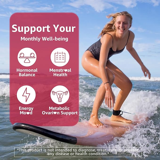 Inositol Gummies Supplement with Evening Primrose Oil for Women - 40:1 Ratio Myo-Inositol 2000mg & D-Chiro Inositol 50mg with Vit D3 B12 & Zinc, Sugar-Free for Natural Balance & Wellness, Vegan (60ct)