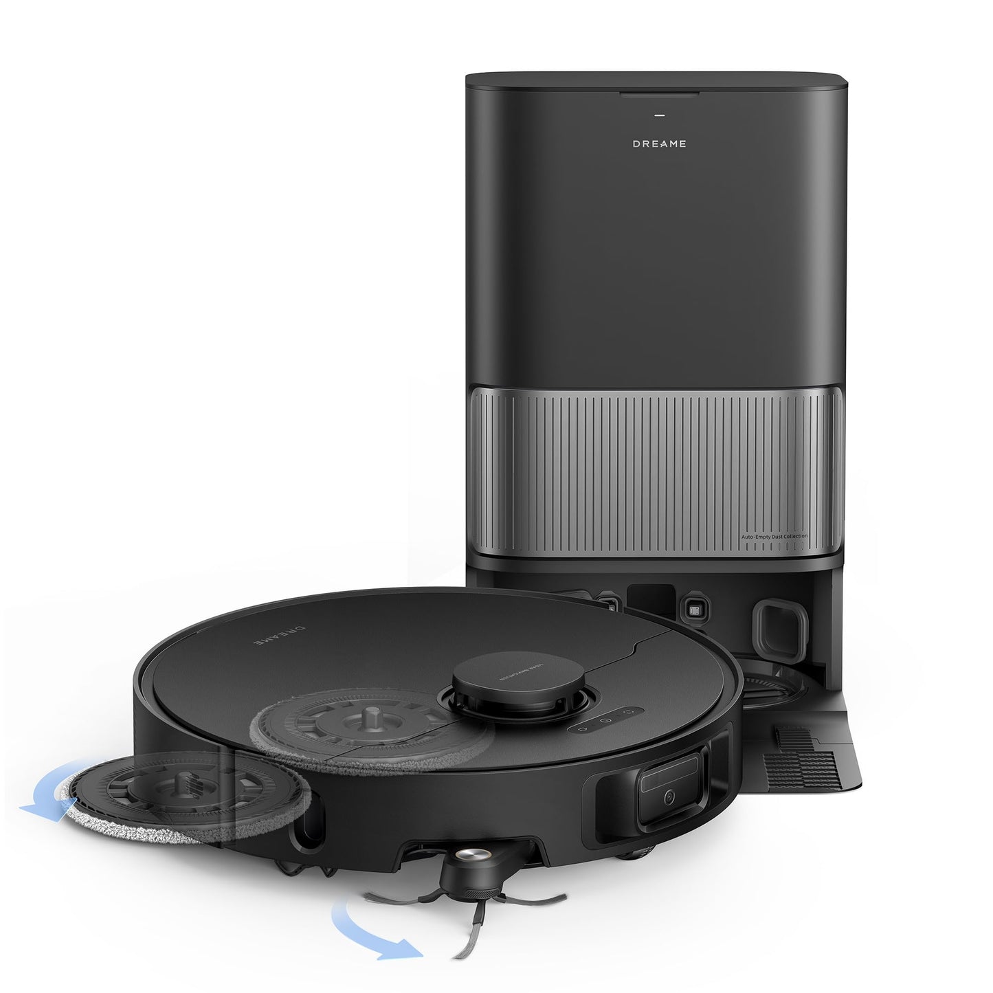 DREAME L40s Ultra Robot Vacuum and Mop, Auto-Empty, Mop Self-Cleaning, 1,9000Pa Suction, 100% Detangling DuoBrush, Extending Mops and Side Brush, 40mm Obstacle Clearing, App & Voice Control (Black)