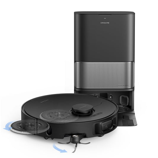 DREAME L40s Ultra Robot Vacuum and Mop, Auto-Empty, Mop Self-Cleaning, 1,9000Pa Suction, 100% Detangling DuoBrush, Extending Mops and Side Brush, 40mm Obstacle Clearing, App & Voice Control (Black)