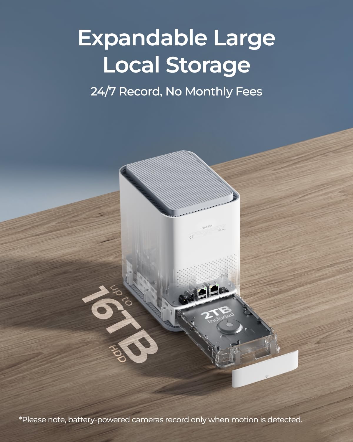 REOLINK Home Hub Pro, Centralized Control for up to 24 Security Cameras, up to 16TB HDD Storage, 2TB HDD Included, AES-128 Encryption, 16MP Streaming, Wi-Fi 6, and 120dB Siren. No Monthly Fees