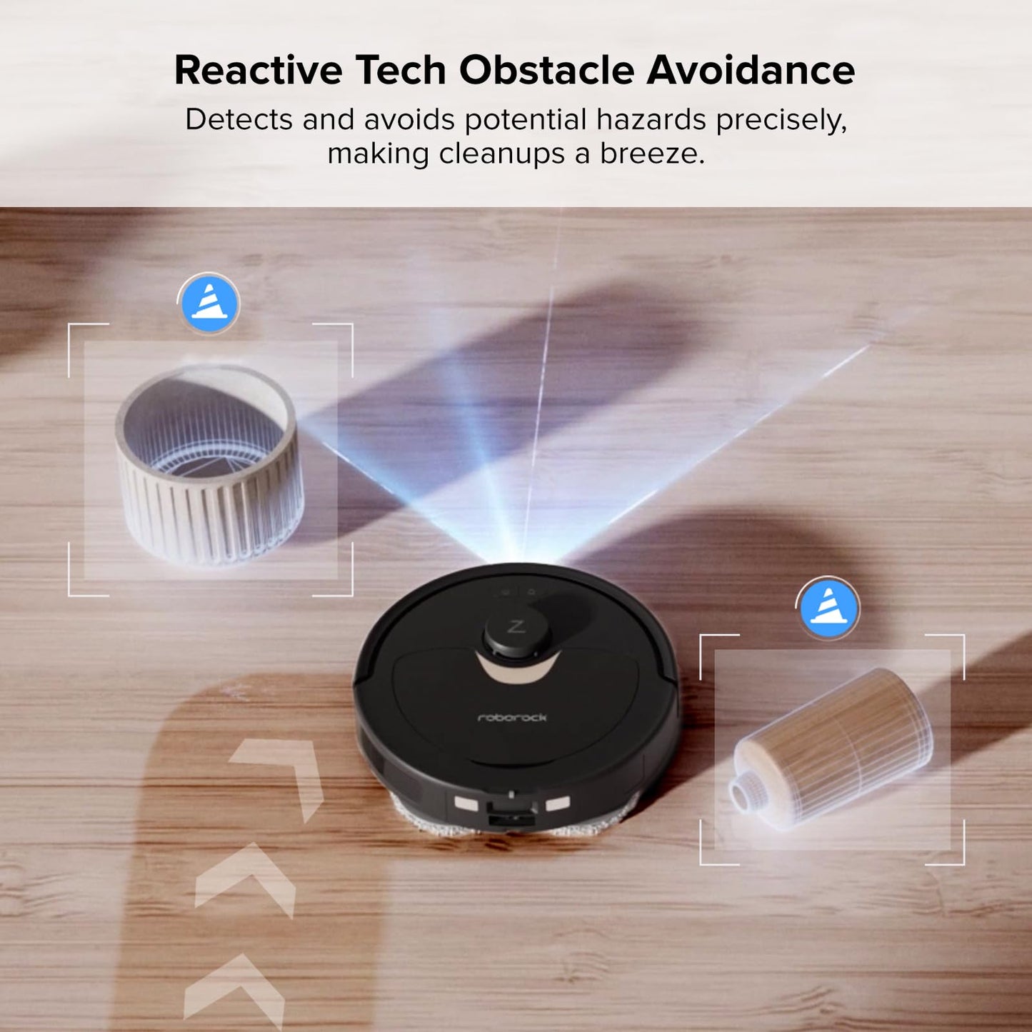 Roborock Qrevo 2R3W Robot Vacuum and Mop, Auto-Drying, Auto Mop Washing, Dual Spinning Mops, Auto Mop Lifting, Self-Refilling, Self-Emptying, Reactive Tech Obstacle Avoidance, 5500Pa Suction, Black