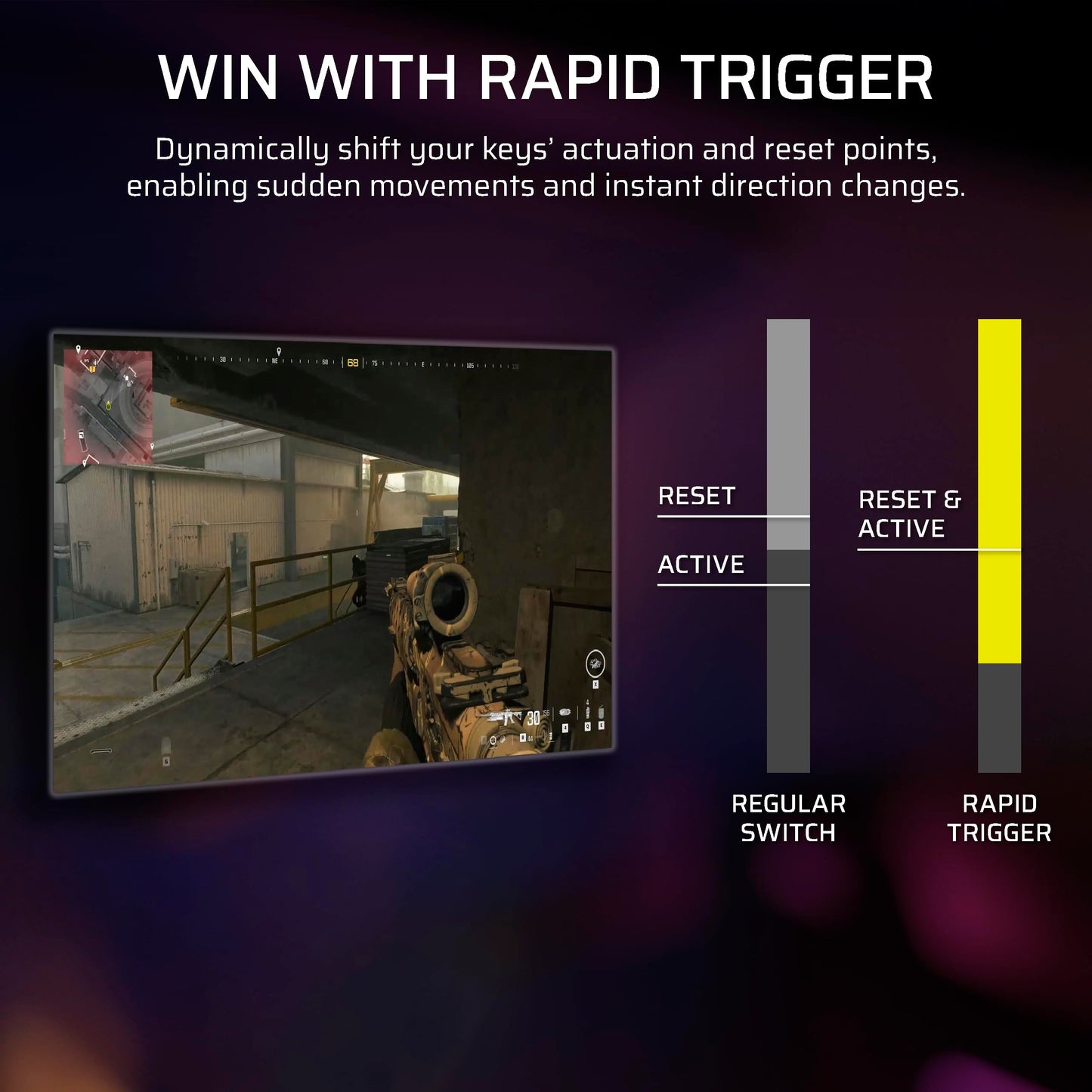 Corsair K70 PRO TKL RGB Tenkeyless Mechanical Wired Gaming Keyboard – Pre-Lubed Hall Effect MGX Hyperdrive Adjustable Switches, Simultaneous SOCD and Rapid Trigger, ABS Double-Shot, QWERTY NA – Black