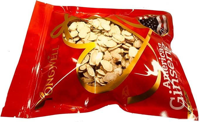 Hand-Selected A Grade American Ginseng Slice Medium Slice (1 Lb. Gift Bag)