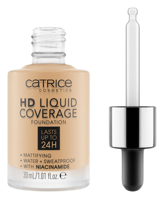 Catrice | HD Liquid Coverage Foundation | High & Natural Coverage | Vegan & Cruelty Free (036 | Hazelnut Beige)