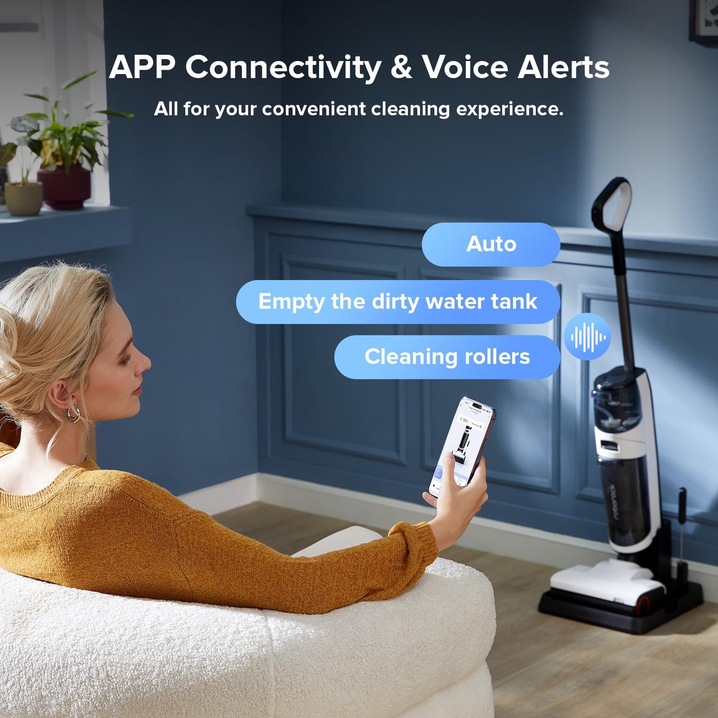 roborock Dyad Air Wet Dry Vacuum Cleaner, Cordless Vacuum Mop Combo with 17000Pa Power Suction, Long Battery, Edge Cleaning, Hardwood Floor Cleaner with Self-Cleaning & Drying System