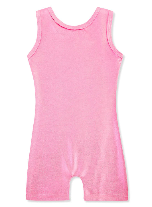 HOZIY Biketards for Girls Gymnastics 5t 5-6 Year Old Leotards With Shorts for Kids Leo Pink Sparkly Sparkle Bodysuits Outfits Shiny Shimmery Bodysuits Fall Summer Winter Clothes