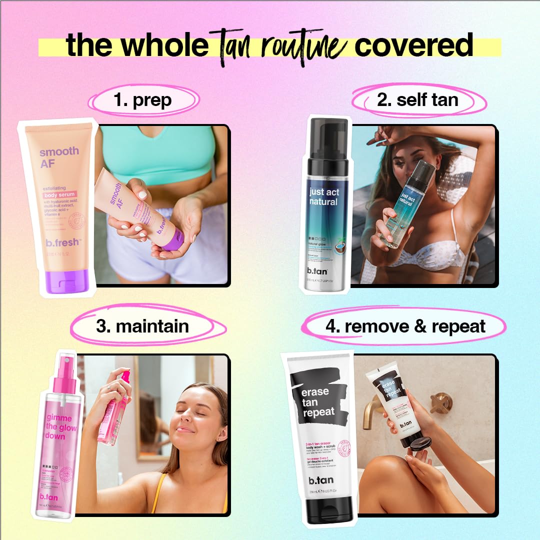 Clear Self Tanner Bronzing Water Foam – Best 1-Hour Sunless Tanning Mousse | Dark, Transfer-Free, 6.7 Fl Oz