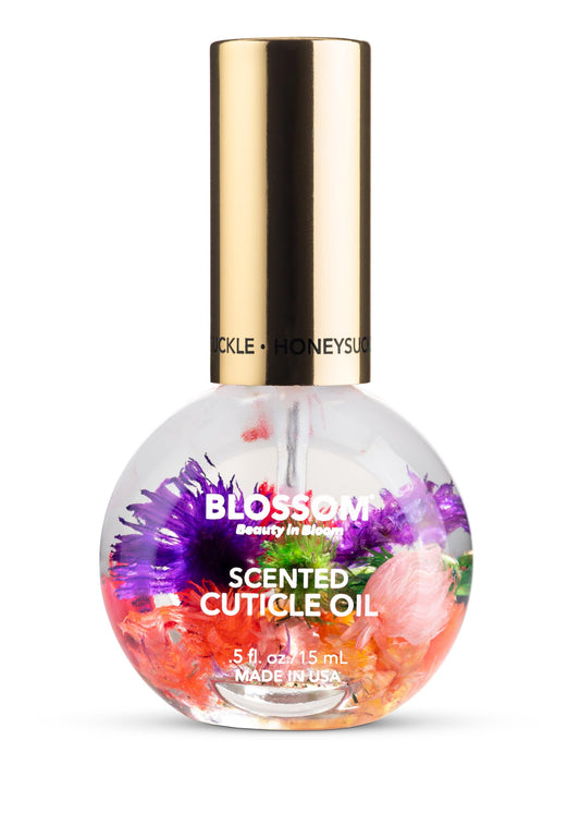 Blossom Hydrating, Moisturizing, Strengthening, Scented Cuticle Oil, Infused With Real Flowers, Made In Usa, 0.5 Fl. Oz, Honeysu