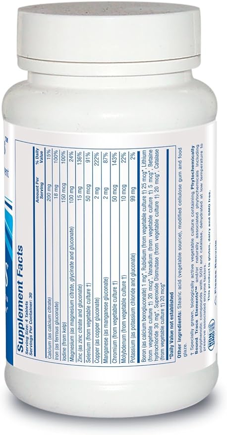Biotics Research Multi-Mins (Potent Mineral Combination) Bioavailable Multi Mineral Supplement with Mineral Chelates and Whole Food Trace Minerals. Magnesium, Chromium, Iodine (120 Tablets)
