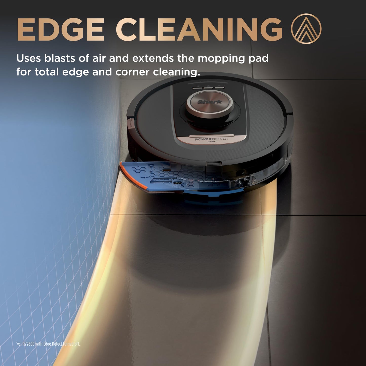 Shark Robot Vacuum & Mop Combo, PowerDetect NeverTouch Pro, Self-Emptying, Self-Refill with Self-Clean Pad Wash & Dry, 60-Day Debris Capacity, 30-Day Refill Tank, 5 PowerDetect Technologies, RV2820ZE