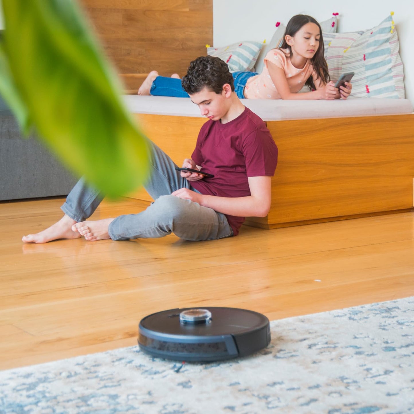 bObsweep PetHair SLAM Robot Vacuum Cleaner with Wet/Dry Mop, Advanced LiDAR Mapping with Editable Map/NoSweep Zones, Alexa/Google Compatible, Good for Pet Hair, Carpet, Hardwood and Tile, in Jet