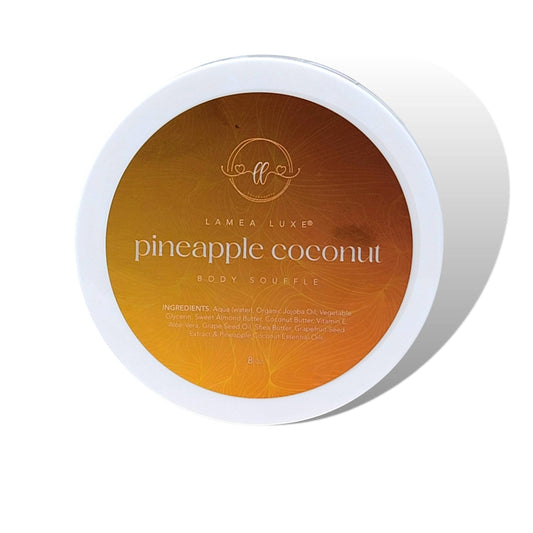 Body Butter - Ultra Rich - Light & Smooth Moisturizing Formula - Organic Ingredients Pineapple & Coconut Scent - 8Oz. Jar