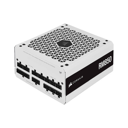 CORSAIR RM Series (2021), White, RM850, 850 Watt, 80 Plus Gold Certified, Fully Modular Power Supply