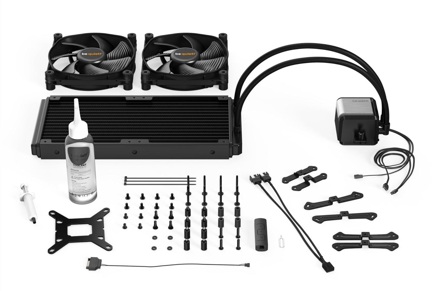 be quiet! Silent Loop 2 280mm CPU Liquid Cooler for Overclocked Systems, 2X Silent Wings 3 PWM high-Speed Fans, dampened and Adjustable Pump, 6-Pole Motor, 3-Chamber Pump, ARGB LEDs