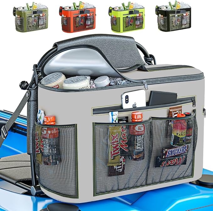 Skywin Kayak Cooler Behind Seat, Waterproof Cooler for Kayaking, Compatible with Lawn Chair Style Seats, Stores Drinks and Keeps Them Cool All Day