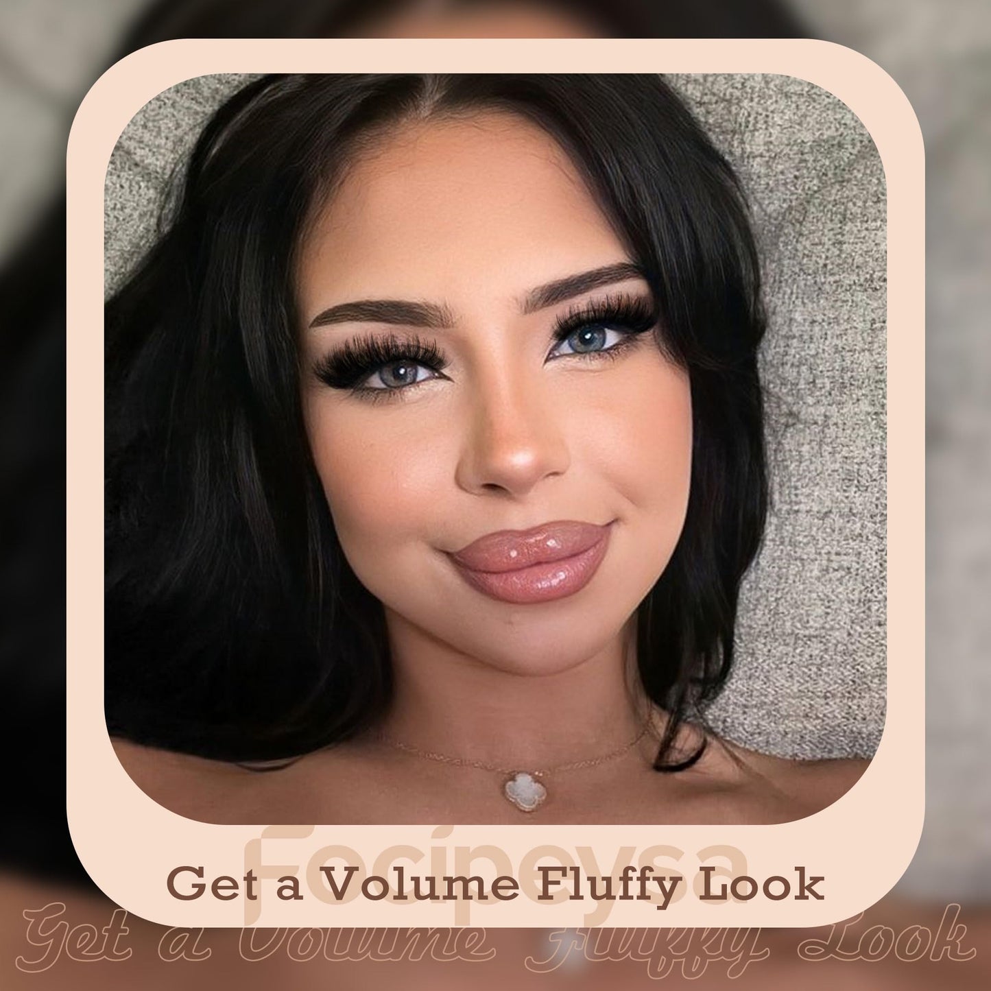 Focipeysa Fluffy Lash Extension Kit 200Pcs Lash Clusters Kit with Lash Bond and Seal and Lash Tweezers Lash Clusters DIY Eyelash Extensions Kit at Home (150D 10-18mm D Curl), Black