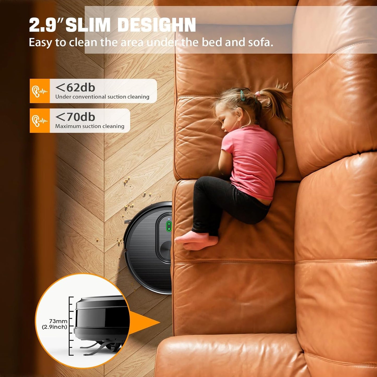 Robot Vacuum and Mop Combo,3200Pa Powerful Suction Robotic Vacuum Cleaner,120Min Runtime with Schedule, App/Bluetooth/Voice,Self-Charging Robot Vacuums Cleaner,Ideal for Pet Hair, Hard Floor,Carpet