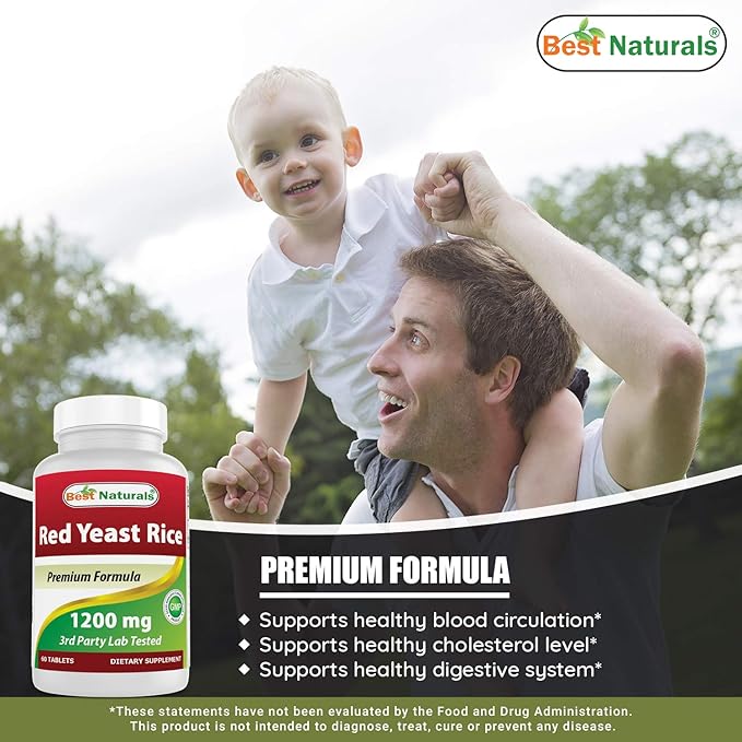 Best Naturals Red Yeast Rice 1200 Mg & COQ10 100 mg
