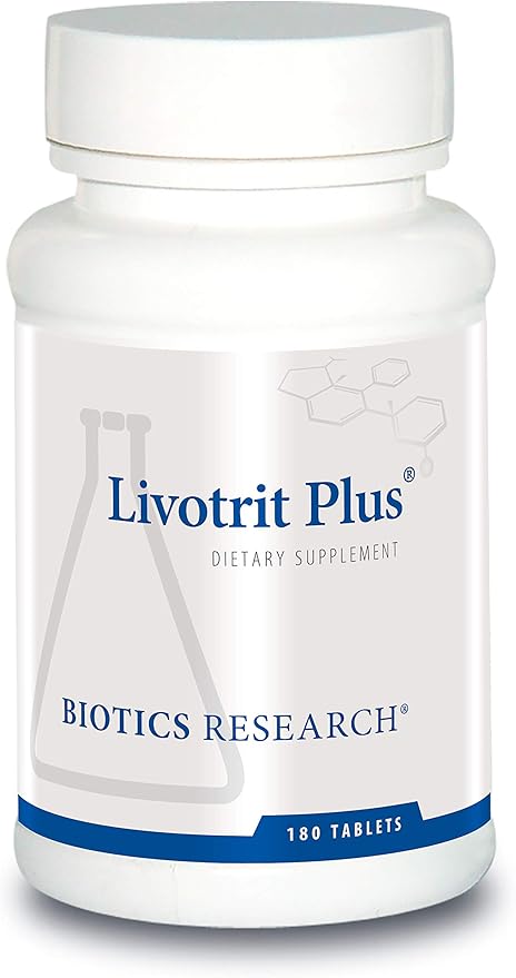 Biotics Research Livotrit Plus Liver Cleanse and Detox Support Supplement Natural Non GMO Herbal Blend with Milk Thistle 180 Tablets