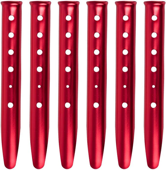 TRIWONDER 6X Snow and Sand Tent Stakes Pegs - Aluminum U-Shaped Tent Pegs Tent Nails Lightweight for Camping Hiking Backpacking