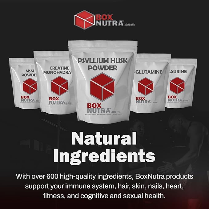 BoxNutra Psyllium Husk Powder - Bulk-Forming Laxative - Promotes Regular Bowel Movements - Improves Digestion, 500g