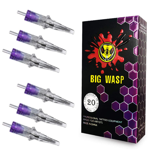 Bigwasp 4Th Generation Premium Tattoo Needle Cartridges #12 Standard 13 Curved Magnum (13Rm) 20Pcs
