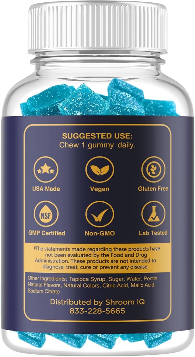 Brain Supplements for Memory and Focus - Nootropic Gummies for Mental Health and Brain Booster