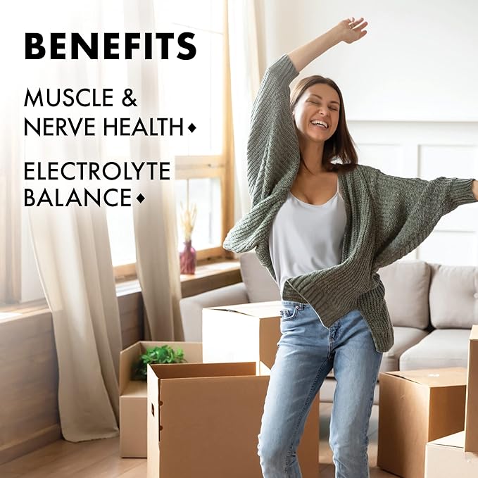 Bluebonnet Calcium Magnesium Potassium Supplement for Women & Men - Supports Healthy Bones - Calcium 1000mg Mineral Supplement Chelate Form - Non-GMO, Vegan, Gluten-Free – 90 Caplets