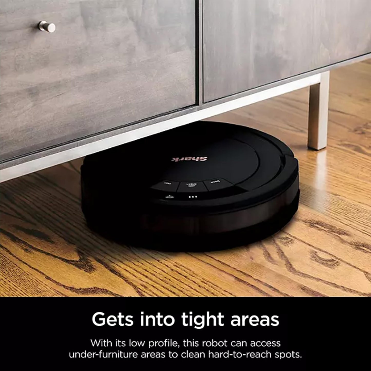Shark ION Robot Vacuum, Wi-Fi Connected with Bonus Dual Edge Side Brushes, UR755, Black